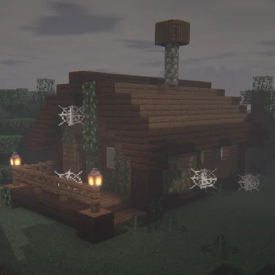 Abandoned Cabins: таёжные хижины с историей — мод для Minecraft